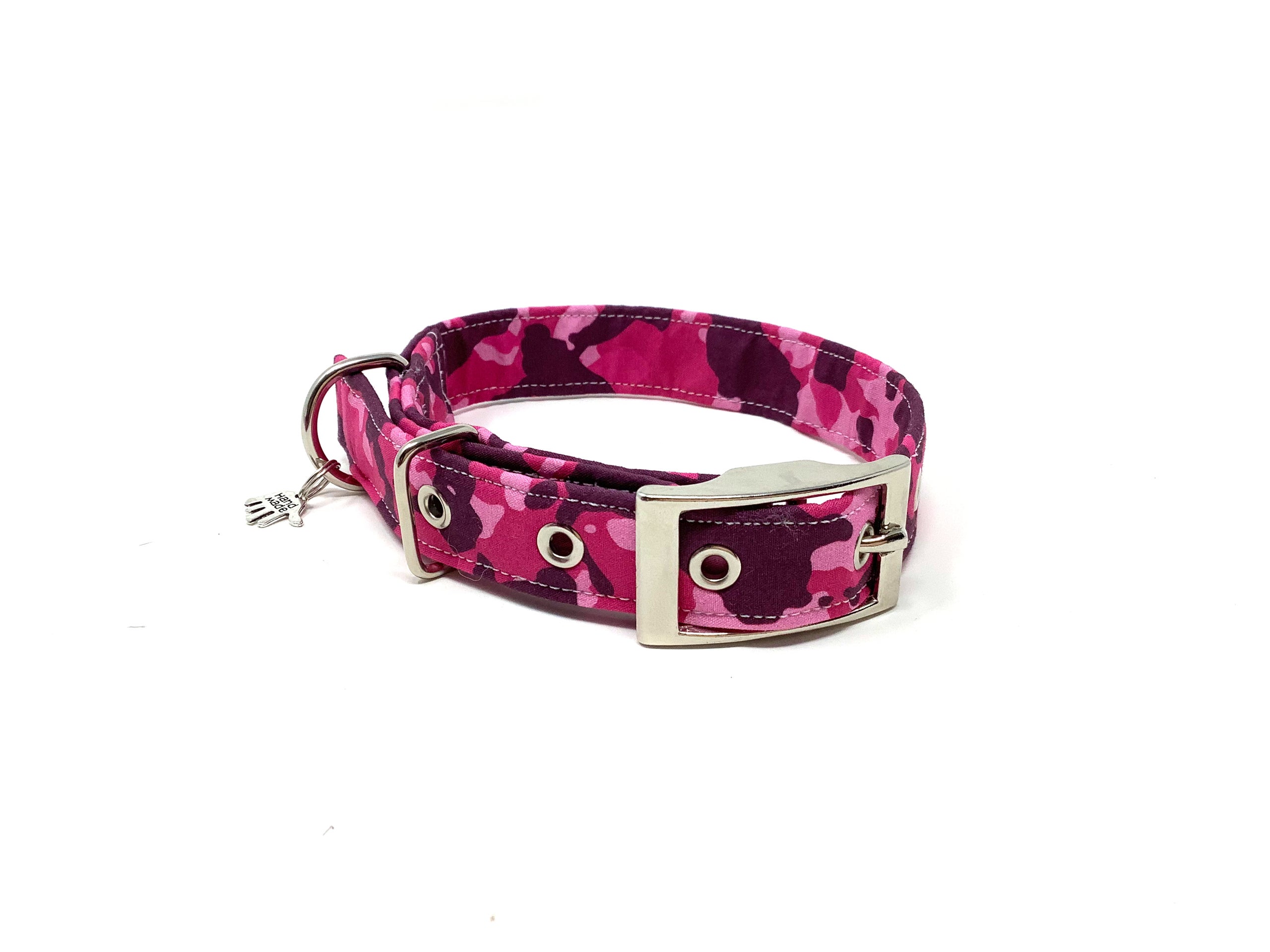 Pink Camouflage Dog Collar