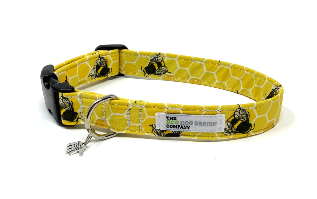 Dog Collar - Yellow  Designer Dog Collar Barker & Bone